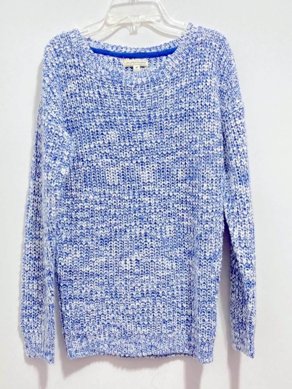 Poof Excellence Shaker Women’s Blue Knit Sweater